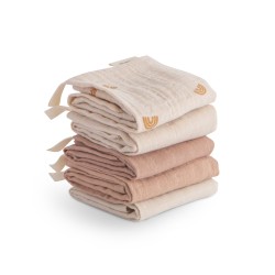 MUSLIN COTTON WASHCLOTH - 5-pack